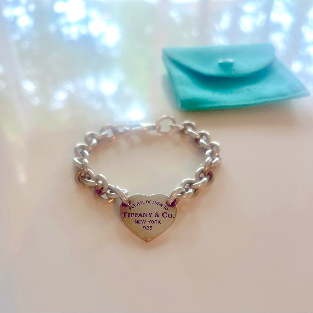 Tiffany & Co Sterling Silver Return to Tiffany Heart Tag Bracelet